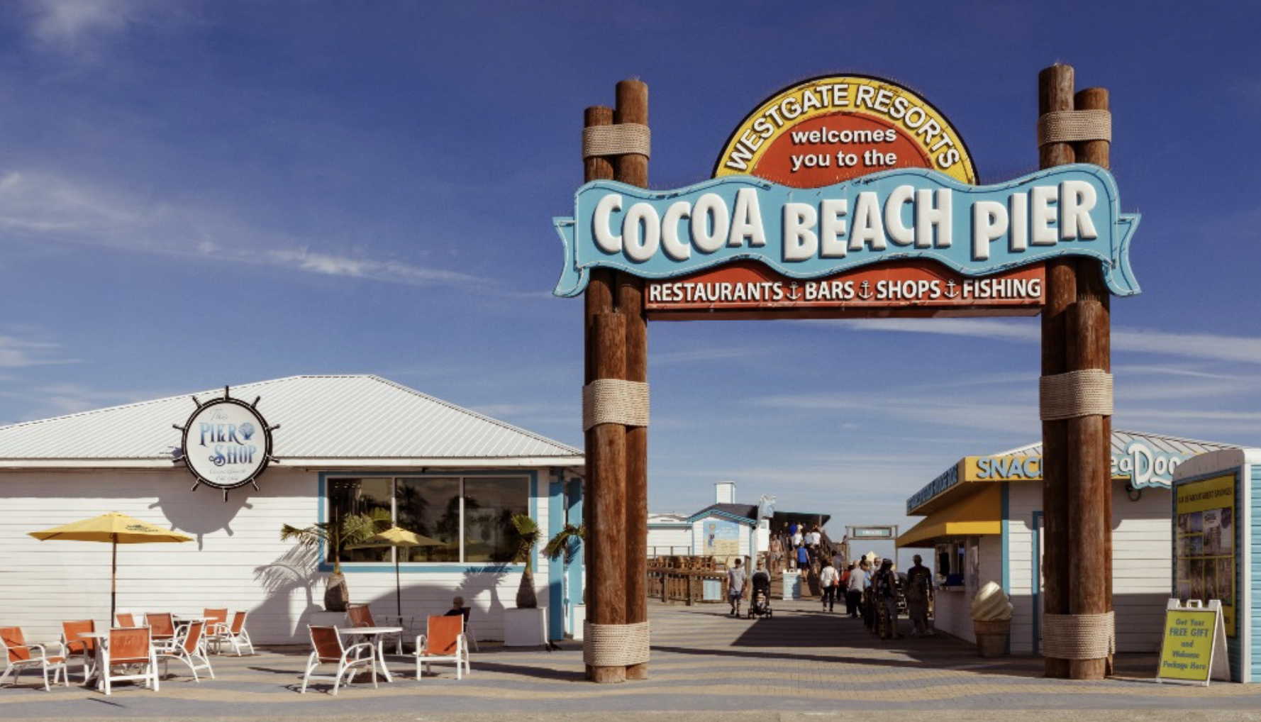 Cocoa Beach Pier near Cape Canaveral